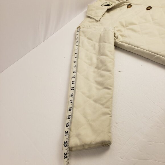 Orvis XSP Cream Off White Quilted Jacket Womens Hunter Sport Field Petite Coat - Picture 14 of 15
